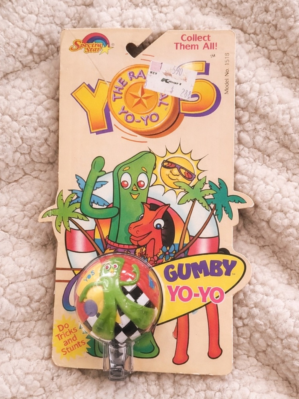 Vintage 1989 SpectraStar Gumby Yo-Yo NIP Sealed Collectible Toy